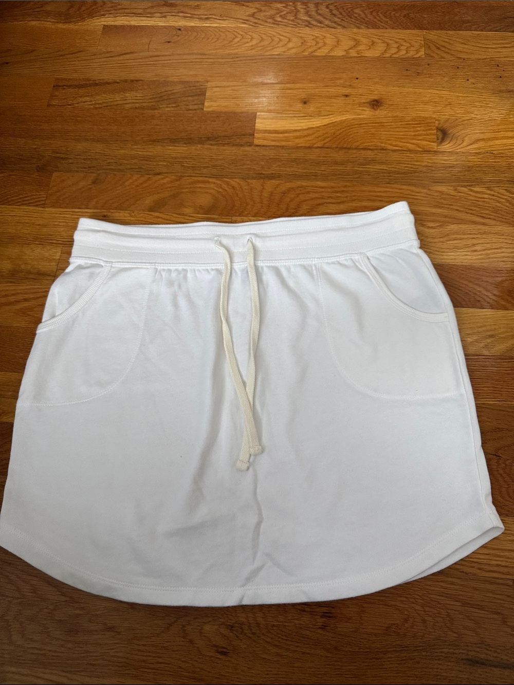 GAP White Drawstring Skirt with Pockets